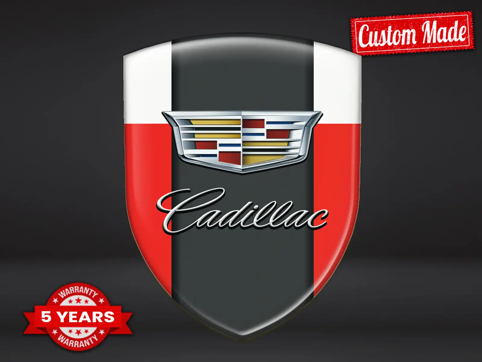 Cadillac Silikon Aufkleber Edition Premium Domes Stil